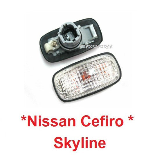 1คู่ ไฟแก้ม Nissan Skyline Cefiro ไฟเลี้ยวข้าง นิสสัน เซฟิโร่ สกายไลน์ ไฟสัญญาณ ไฟข้างรถ ไฟ ไฟข้าง ไฟรถ