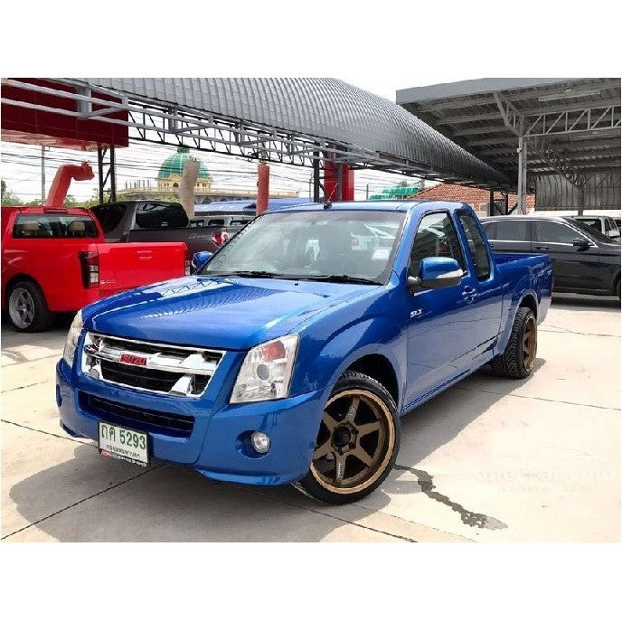 โลโก้กระจัง หน้ารถ 3x17ซม ISUZU D-MAX DMAX 2007 - 2011 อักษรเงิน พื้นดำ อีซูซุ ดีแม็กซ์ ป้ายติดหน้ารถ logo กระจังหน้า - Image 3