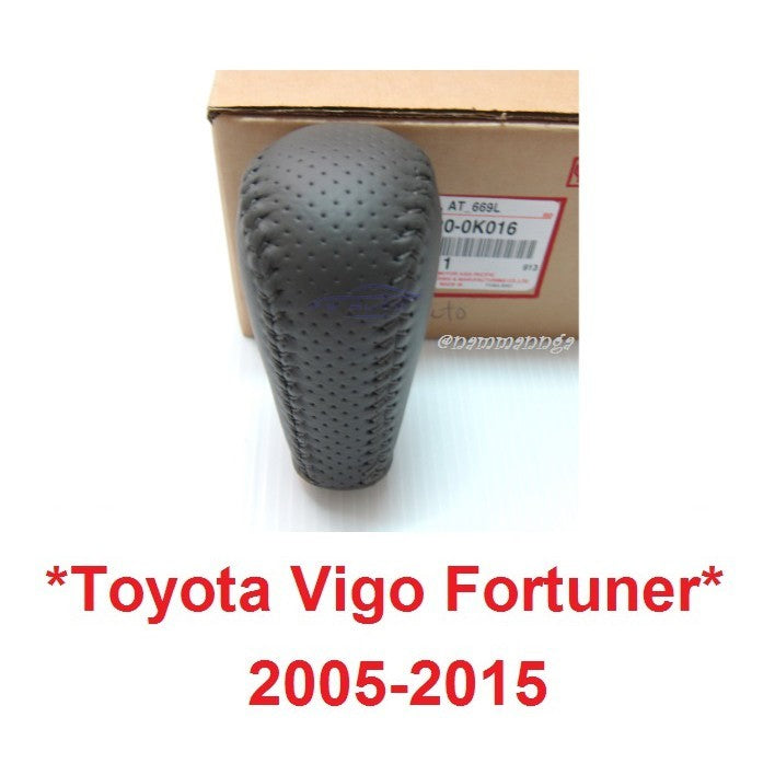 แท้ศูนย์ หัวเกียร์ A/T หนัง สีเทา Toyota Vigo Fortuner 2005 - 2015 โยต้า วีโก้ ฟอร์จูเนอร์ แชมป์ Champ 4WD 4X4 2008 09