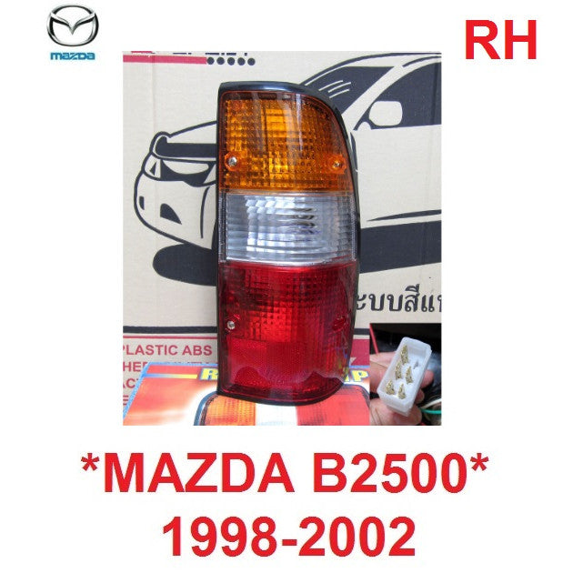 ไฟท้าย มาสด้า ไฟเตอร์ MAZDA B2500 1997 - 2002 บี ซีรี่ บี 2500 บราโว่ ไฟรถยนต์ เสื้อไฟท้าย ไฟ สามสี FIGHTER BRAVO กระบะ - Image 6
