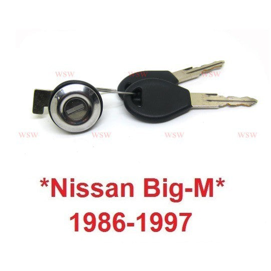 กุญแจฝาถังน้ำมัน NISSAN BIG M 1986 - 1997 นิสสัน บิ๊กเอ็ม BIG-M D21 กลอนฝาถังน้ำมัน รถยนต์ กุญแจ ถังน้ำมัน 1989
