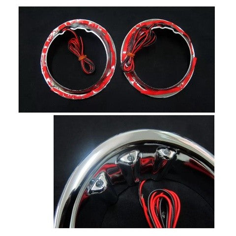 LED ครอบไฟตัดหมอก วงใน TOYOTA HILUX VIGO 2009 2010 2011 ชุบโครเมี่ยม โตโยต้า วีโก้ สปอตไลท์ spot light ครอบสปอร์ตไลท์ - Image 2