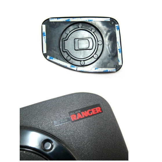 สีดำ ทราย ครอบฝาถังน้ำมัน Ford Ranger 2012 - 2021 ฝาถังน้ำมัน ฟอร์ด เรนเจอร์ ฝาครอบ ครอบฝาถัง ฝาถัง 2015 2019 2020 - Image 2