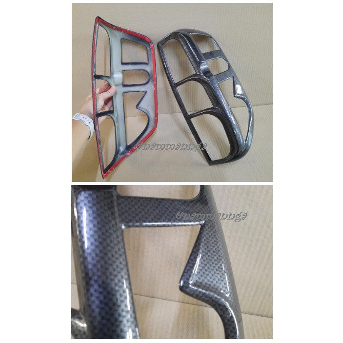 ลายเคฟล่า ครอบไฟหน้า ครอบไฟท้าย NISSAN NAVARA D40 2005 - 2014 นิสสัน นาวาร่า โฉมเก่า 2010 2012 2009 ชุดแต่ง ครอบไฟ - Image 3