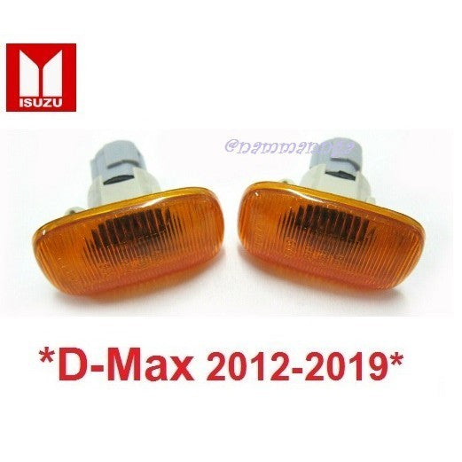 ไฟแก้ม 1คู่ ISUZU D-MAX DMAX LIGHT 2012 - 2019 ไฟข้างรถ รุ่นรองTOP อีซูซุ ดีแม็กซ์ พร้อมขั้วและหลอดไฟ ไฟสัญญาณ ไฟ