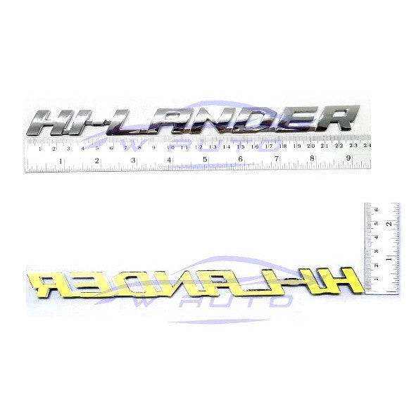 Hi Lander 2 x 23 ซม แผ่นป้าย ติดข้างรถ ISUZU D-MAX DMAX 2020 - 2022 ไฮแลนเดอร์ โลโก้ STICKER ป้าย ชื่อ LOGO โลโก้ข้างรถ - Image 2