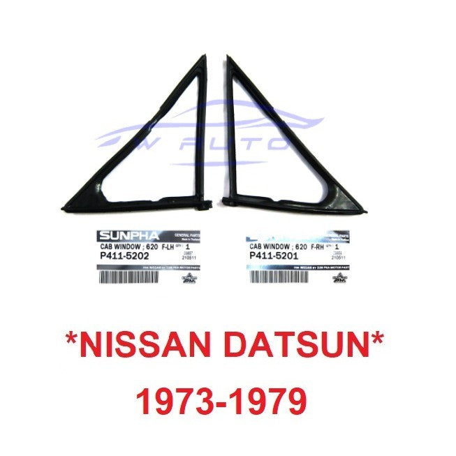 ยางซีลกระจกหูช้าง DATSUN NISSAN 620 ปี 1972-1979 นิสสัน ดัสสัน รุ่นช้างเหยียบ ยางขอบกระจก ซีลกระจก ยางสามเหลี่ยม ยาง