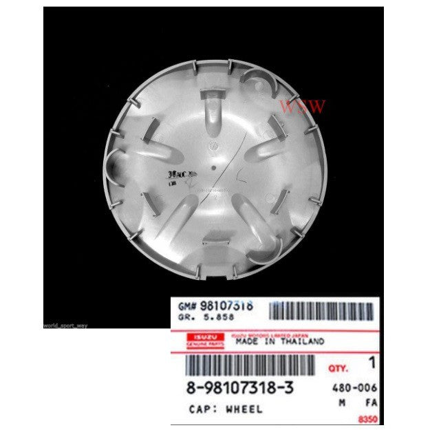 แท้ศูนย์ 5ก้าน 1ชิ้น สีบรอนซ์เงิน ฝา ครอบล้อ Isuzu Dmax D-Max 2012-2019 อีซูซุ ดีแม็กซ์ ดีแมค 4x4 ฝาล้อ ดุมล้อ - Image 2