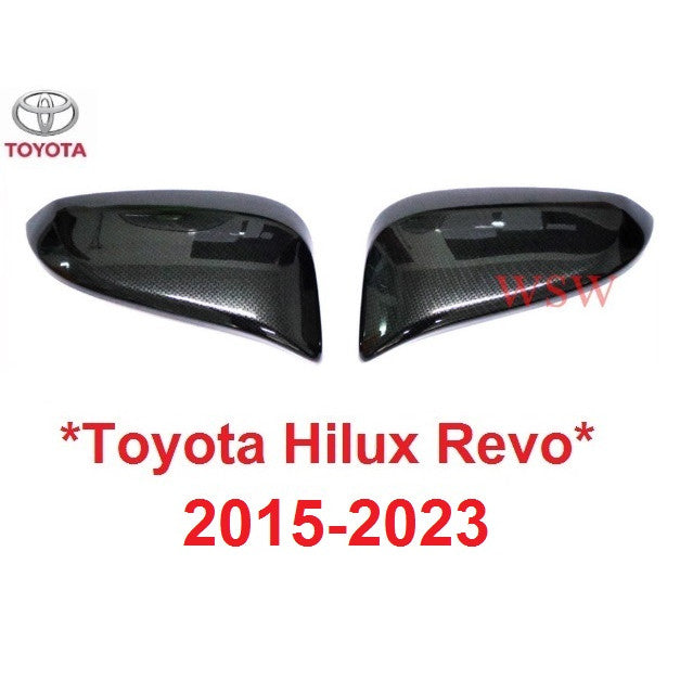 แบบแปะ ลายเคฟล่า ครอบกระจก Toyota Fortuner Revo 2015 - 2022 ครอบกระจกมองข้าง โตโยต้า รีโว่ ฟอร์จูเนอร์ ครอบกระจกข้าง