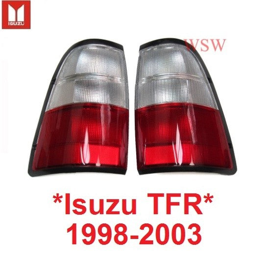 ขาวแดง เสื้อไฟท้าย ISUZU TFR TF HOLDEN RODEO 1998 - 2002 2003 ไฟท้าย อีซูซุ มังกรทอง ไฟหลัง ไฟ ไม่รวมขั้วและหลอดไฟ