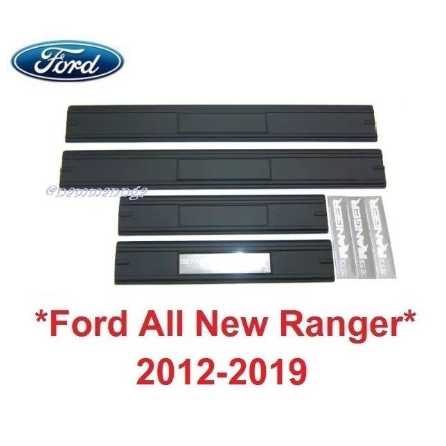 ชายบันได Ford Ranger 2012 - 2019 กันรอยประตู กันลาย ดำด้าน ฟอร์ด เรนเจอร์ คิ้วกันรอยขอบประตู กันรอยประตู คิ้วประตู