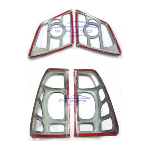 ครอบไฟหน้า ครอบไฟท้าย Isuzu D-Max 2007 2008 - 2011 สีดำด้าน อีซูซุ ดีแม็กซ์ ฝาครอบท้าย dmax d max ครอบไฟ ฝาครอบไฟ - Image 2