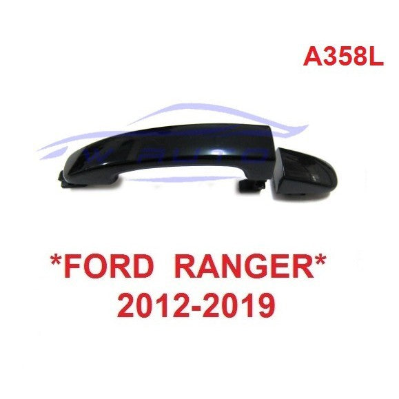 ไม่มีรู ดำเงา มือดึงประตู Ford Ranger Mazda 2012 - 2020 มือเปิดนอก ที่ดึงประตู มาสด้า ฟอร์ด เรนเจอร์ มือจับประตู