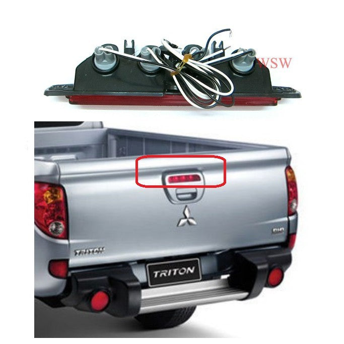 ไฟเบรค MITSUBISHI TRITON ML/MN L200 2005-2015 มิตซูบิชิ ไทรทัน โฉมเก่า เลนส์แดง ไฟเบรกท้ายรถ ไฟท้ายกระบะ ไฟเบรก ไฟกระบะ - Image 2
