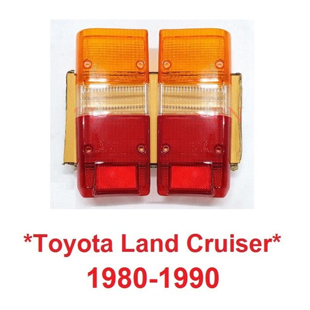 ฝาไฟท้าย Toyota Land Cruiser 1980-1990 โตโยต้า แลนด์ครุยเซอร์ FJ60 FJ60 FJ62 BJ60 62 HJ61 BJ62 HJ62 เลนส์ไฟท้าย เลนส์ ไฟ