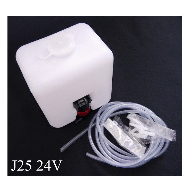 ทั่วไป กระปุกฉีดน้ำ พร้อมมอเตอร์ 24V อะไหล่รถยนต์ กระปุกฉีดน้ำกระจกรถ แท็งค์น้ำ PIT กระป๋องฉีดน้ำ 1ชุดตามรูป - Image 2