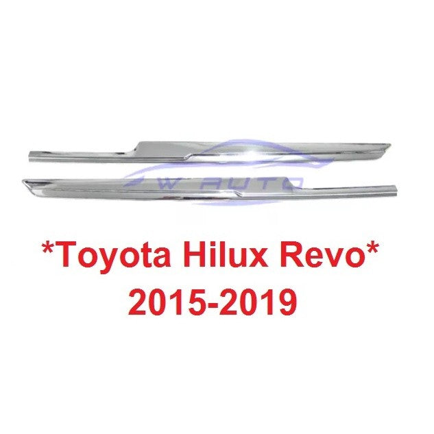 คิ้วฝากระโปรงท้าย คิ้วท้าย TOYOTA HILUX REVO 2015 - 2019 สีชุบโครเมี่ยม โตโยต้า ไฮลักซ์ รีโว่ คิ้วฝาท้าย ฝากระโปรงท้าย