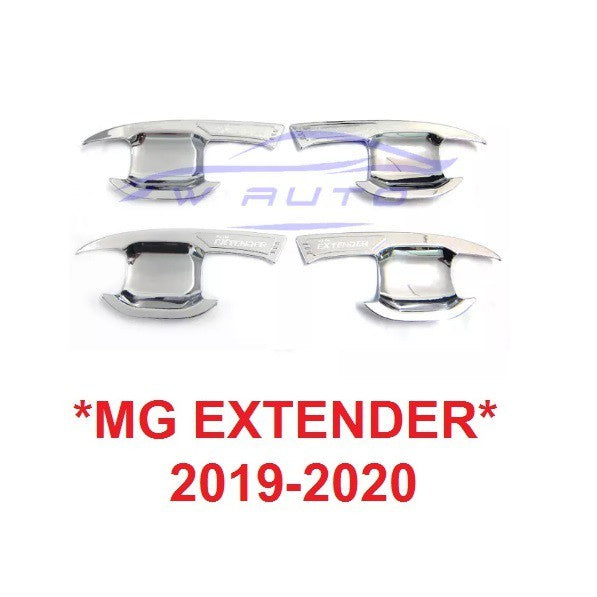 เบ้ามือ สีชุบโครเมี่ยม MG EXTENDER 2019-2020 เอ็มจี เอ็กเทนเดอร์ เอ้กเทนเด้อ ถาดรองมือเปิดประตู เบ้ารองมือเปิด กันรอย