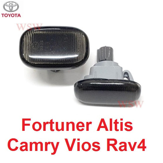 ฝาดำ ไฟแก้ม เช็คขนาดก่อนสั่ง TOYOTA HILUX FORTUNER ALTIS CAMRY VIOS RAV4 ไฟเลี้ยวข้าง ไฟเลี้ยว ไฟสัญญาน