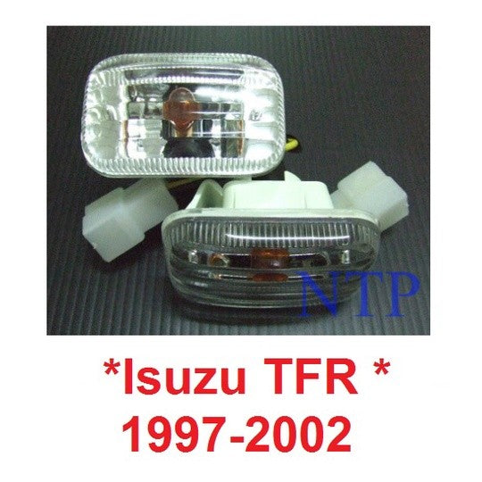 ไฟแก้ม ISUZU HOLDEN RODEO TFR 1997 - 2002 ไฟแก้มคริสตัล อีซูซุ โฮลเดน โรดิโอ ไฟข้าง พร้อมขั้วและหลอดไฟ ไฟ