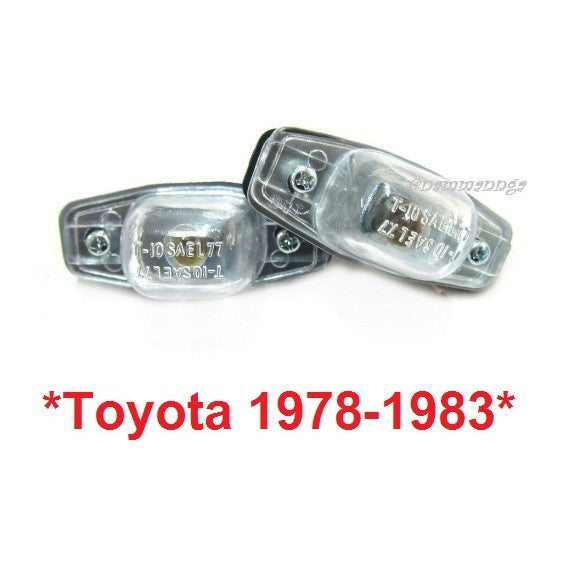 ไฟส่องป้ายทะเบียน 1คู่ รุ่นม้ากระโดด TOYOTA LN30 RN30 1979-1983 RN40 RN46 โตโยต้ชา กท รถ