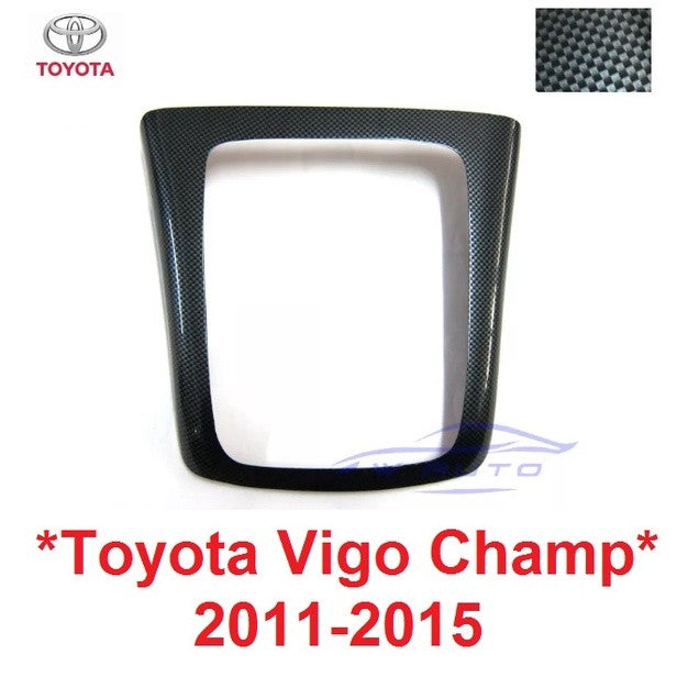 ครอบเกียร์ ธรรมดา TOYOTA VIGO CHAMP FORTUNER 2011 - 2015 ลายเคฟล่า โตโยต้า วีโก้ แชมป์ ฟอร์จูนเนอร์ คอนโซล ขอบเกียร์