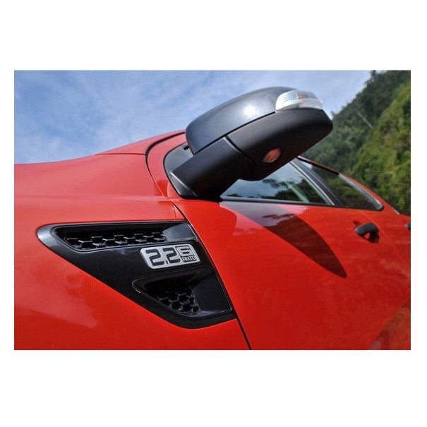 ครอบแก้มข้าง สีดำด้าน FORD RANGER 2012-2014 ครอบไฟแก้ม ฟอร์ด เรนเจอร์ ครอบแก้ม ครอบไฟเลี้ยว ครอบไฟ ครอบ Side Vent 2015 - Image 2