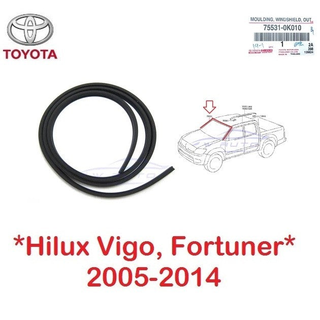 ศูนย์แท้ ยางกระจกหน้า TOYOTA VIGO FORTUNER 2005-2014 ยางขอบ กระจกหน้า โตโยต้า วีโก้ ฟอร์จูนเนอร์ คิ้วกระจกบังลมหน้า