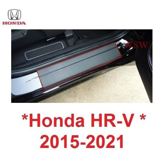 4อัน ชายบันได พลาสติก Honda HR-V HRV 2015 - 2021 กันรอยประตู ฮอนด้า เอชอาร์วี กันลาย ประตู สีดำด้าน