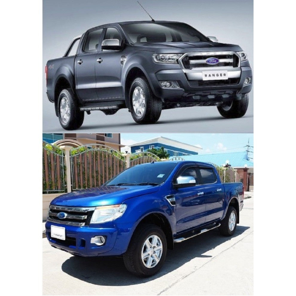 4อัน คิ้วรีดน้ำ ชิ้นนอก Ford Ranger XLT PX 2012 - 2021 คิ้วรีดน้ำประตูรถยนต์ ฟอร์ด เรนเจอร์ ยางขอบกระจก - Image 4