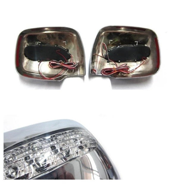 ไฟ LED ครอบกระจกมองข้าง Mitsubishi Strada 1995-2004 มิตซูบิชิ สตราด้า สตราดา แกรนดิส ชุบโครเมี่ยม ฝาครอบ กระจกมองข้าง - Image 2