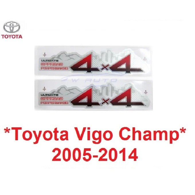 STICKER ท้ายกระบะ ULTIMATE OFFROAD 4x4 TOYOTA VIGO CHAMP โตโยต้า วีโก้ แชมป์ 2005 - 2014 สติ๊กเกอร์ ติดข้างรถ logo - Image 2