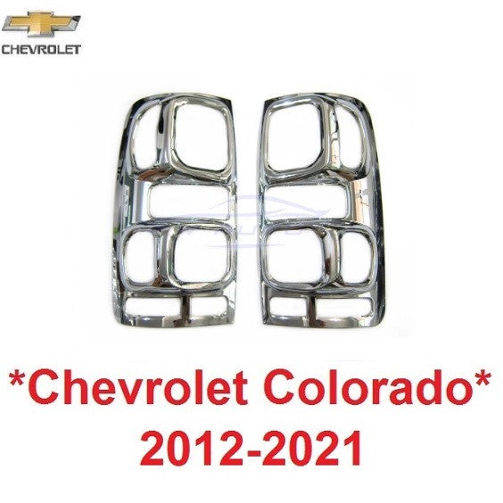 ครอบไฟท้าย สีชุบ CHEVROLET COLORADO RG Z71 2012 - 2020 ครอบไฟ เชฟโรเลต โคโลราโด้ ไฟท้าย ฝาครอบไฟท้าย ชุดแต่งไฟ CHEVY