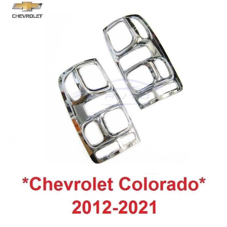 ครอบไฟท้าย สีชุบโครเมี่ยม CHEVROLET COLORADO RG Z71 2012 - 2020 ครอบไฟ เชฟโรเลต โคโลราโด้ ไฟท้าย ฝาครอบไฟท้าย ชุดแต่ง ไฟ