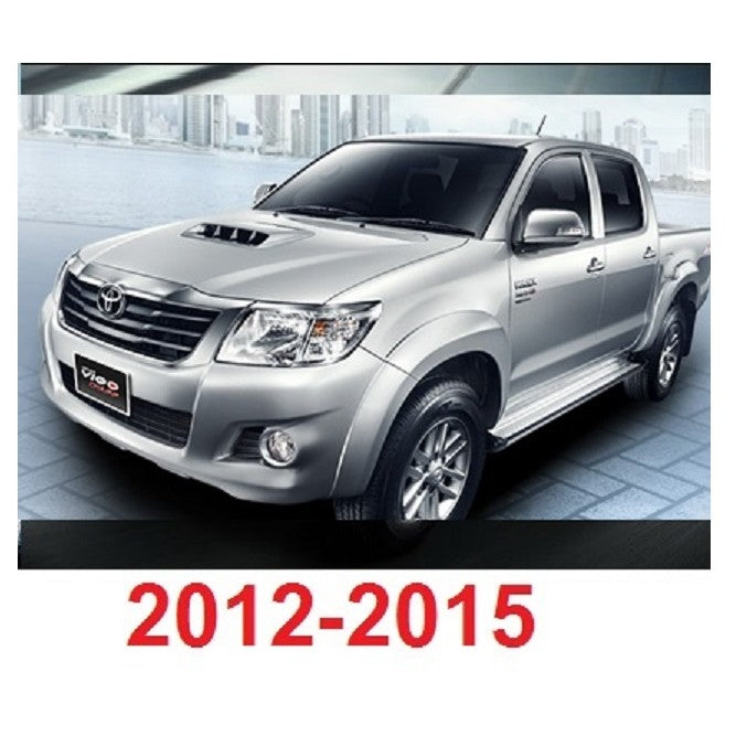 แท้ศูนย์! กันสาด Toyota Hilux Vigo SR5 2005 - 2014 กันสาดประตู โตโยต้า วีโก้ Windshield Visor กันฝน คิ้วกันสาด ดำใส - Image 3