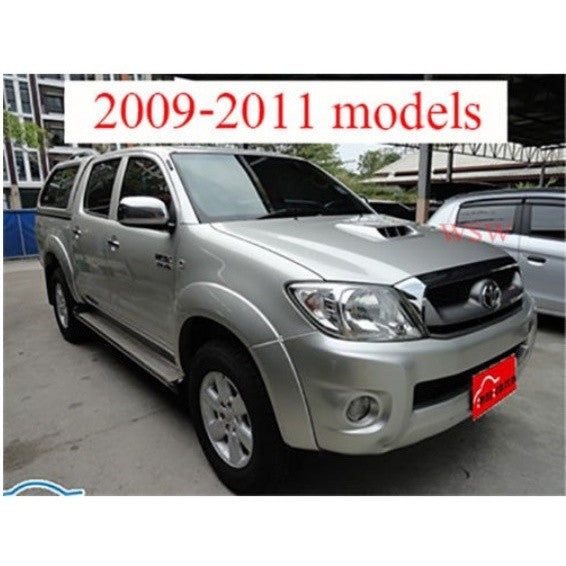 แท้ศูนย์! กันสาด Toyota Hilux Vigo SR5 2005 - 2014 กันสาดประตู โตโยต้า วีโก้ Windshield Visor กันฝน คิ้วกันสาด ดำใส - Image 5