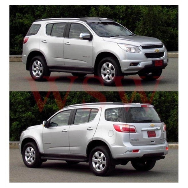 ครอบไฟหน้า สีชุบโครเมี่ยม Chevrolet Trailblazer 2012 - 2015 ครอบไฟ เชฟโรเลต เทรลเบลเซอร์ ไฟหน้า ฝาครอบหน้า - Image 4