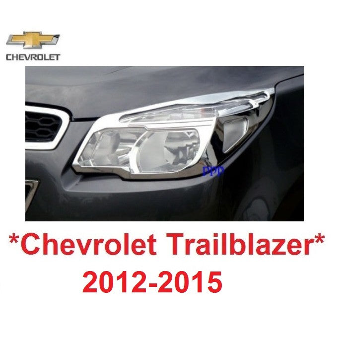 ครอบไฟหน้า สีชุบโครเมี่ยม Chevrolet Trailblazer 2012 - 2015 ครอบไฟ เชฟโรเลต เทรลเบลเซอร์ ไฟหน้า ฝาครอบหน้า - Image 7