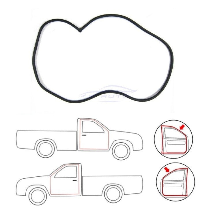 ยางขอบประตู ยาง ประตูหน้า รถ2ประตู Mazda B1600 B1800 โรตารี ฟอร์ด คูเรีย มาสด้า B-Series ปิ๊กอัพ Ford Courier 1965-77 - Image 2
