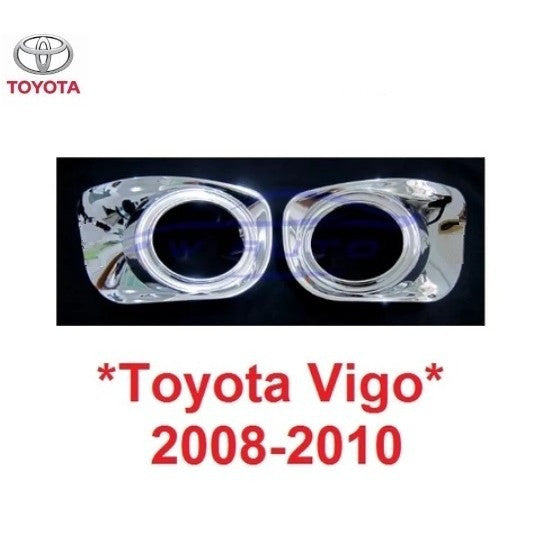 ครอบไฟตัดหมอก สปอร์ตไลท์ Toyota Vigo 2008 - 2010 โตโยต้า วีโก้ รุ่น 2 แบบครอบเต็ม ครอบสปอตไลท์
